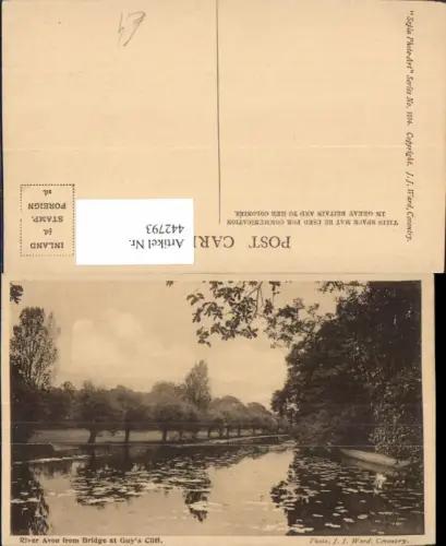 442793,England River Avon from Bridge at Guys Cliff Fluss