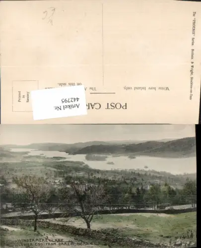 442795,England Windermere Lake from Orrest Head See Landschaft