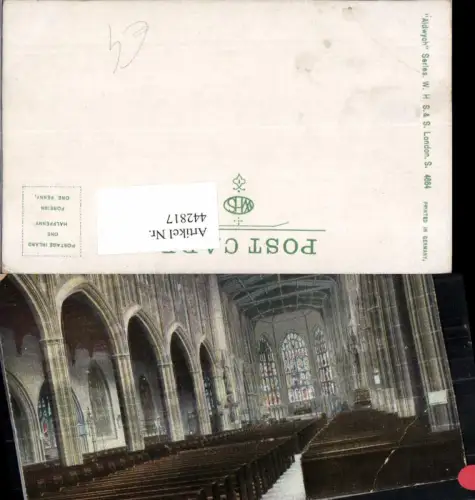 442817,England Coventry St. Michaels Church Interior Kirche Innenansicht