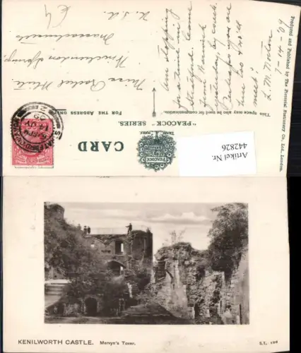 442826,England Kenilworth Castle Mervyns Tower Ruine
