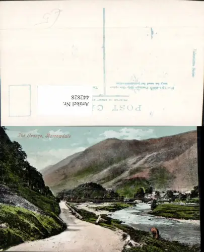 442828,England Borrowdale Grange Landschaft Straße Bergkulisse