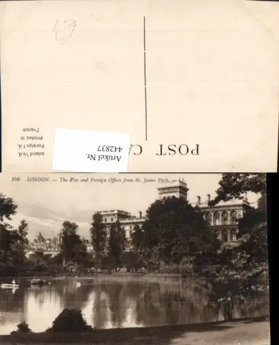 442837,England London War and Foreign Offices from St. James Park Teich