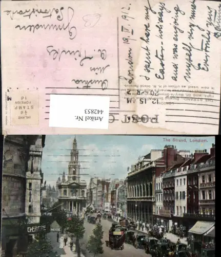 442853,England London Strand Straßenansicht Kirche