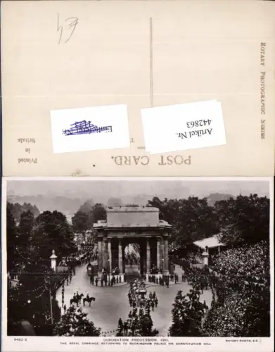 442863,England London Coronation Procession 1911 Prozession