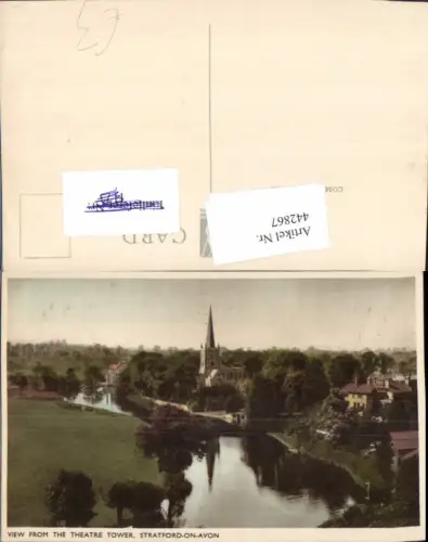 442867,England Stratford-on-Avon Teilansicht m. Kirche