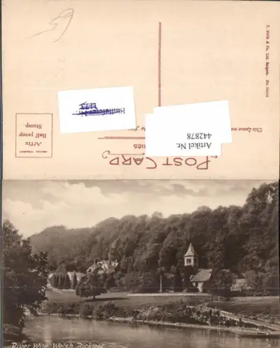 442878,England Welsh Bicknor River Wye Fluss Kirche