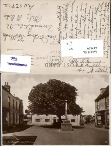 442879,England Alfriston Market Cross Straßenansicht Säule