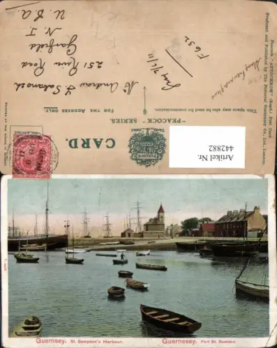 442882,England Guernsey St. Sampsons Harbour Hafen Segelschiffe Boote