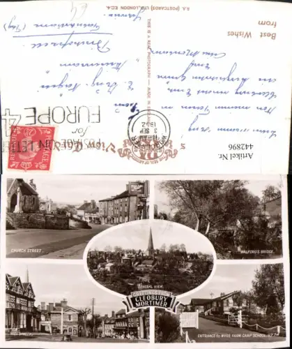 442896,England Cleobury Mortimer Totale Straßenansichten Mehrbildkarte