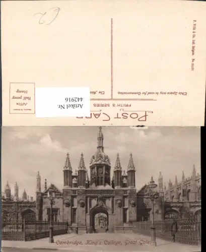 442916,England Cambridge Kings College Great Gate Tor