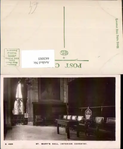 443005,England Coventry St. Marys Hall Interior Innenansicht