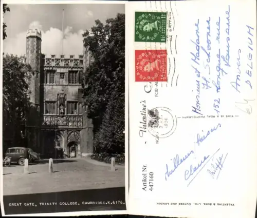447160,England Cambridge Trinity College Great Gate Tor