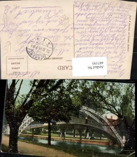 447195,England Bedford Suspension Bridge Brücke