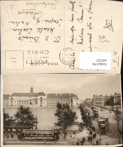 447227,England London County Hall and Westminster Bridge Straßenbahn