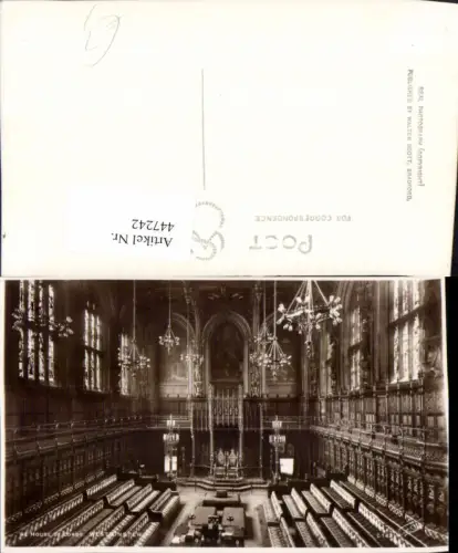 447242,England London Westminster House of Lords Innenansicht