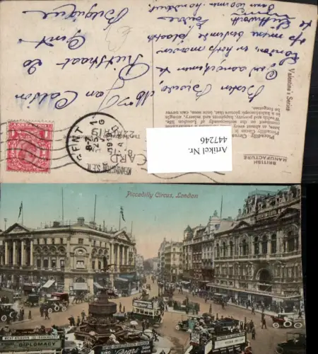 447246,England London Piccadilly Circus Kreisverkehr