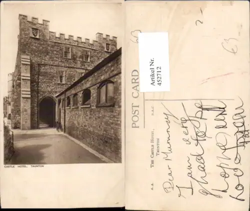 452712,England Taunton Castle Hotel Burghotel