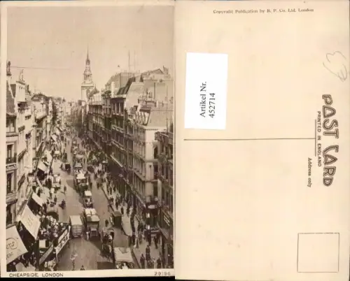 452714,England London Cheapside Straßenansicht
