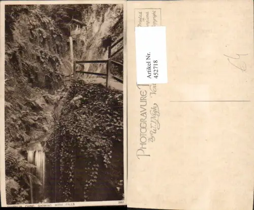 452718,England Shanklin Chine showing Both Falls Wasserfall