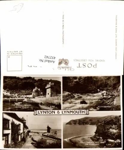 452742,England Lynton Lynmouth Harbour Mars Hill Küste Mehrbildkarte