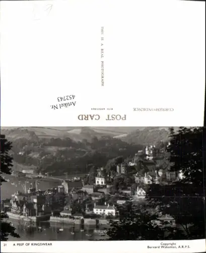 452743,England A Peep of Kingswear Teilansicht