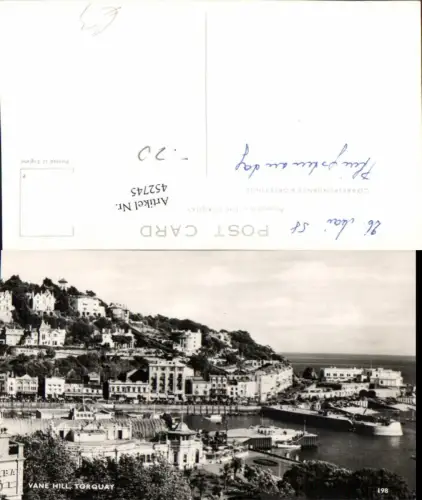 452745,England Torquay Vane Hill Teilansicht