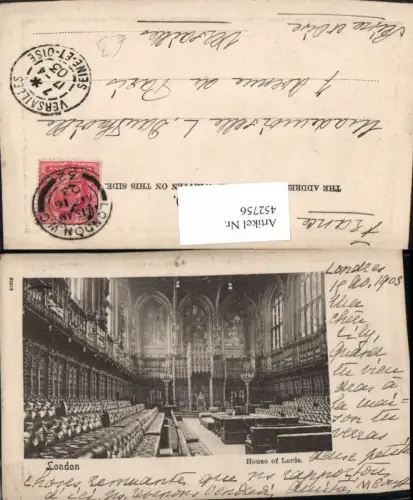 452756,England London House of Lords Innenansicht