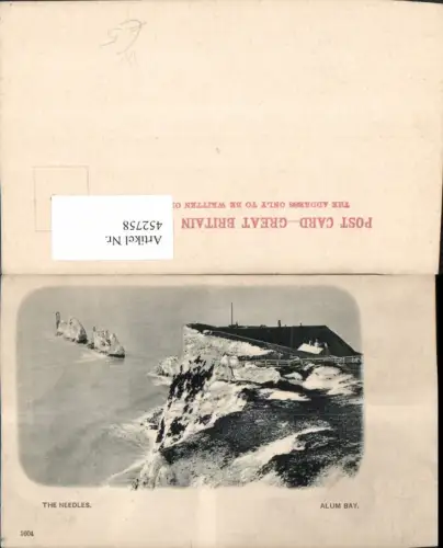 452758,England Alum Bay Needles Bucht Küste Felsen