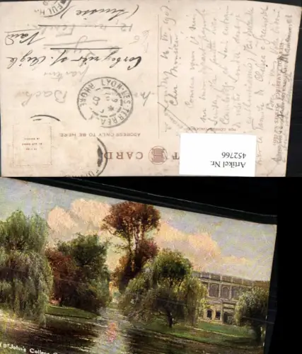 452766,Künstler AK England Cambridge Trinity and St. Johns College