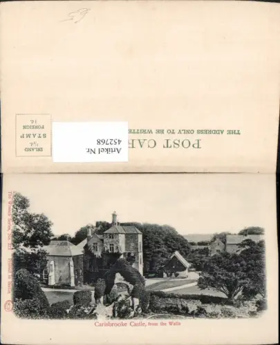 452768,England Carisbrooke Castle from the Walls Burg