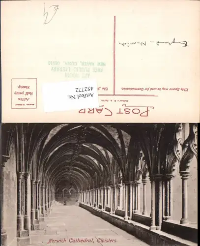 452772,England Norwich Cathedral Cloisters Kloster Gang Arkaden
