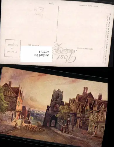 452781,Künstler AK C. Essenhigh Corke England Warwick West Gate Tor