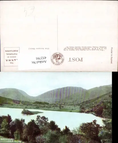 452791,England Grasmere See Bergkulisse