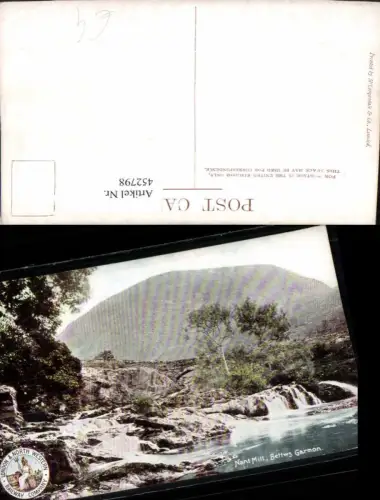 452798,England Bettws Garmon Nant Mill Bach Brücke