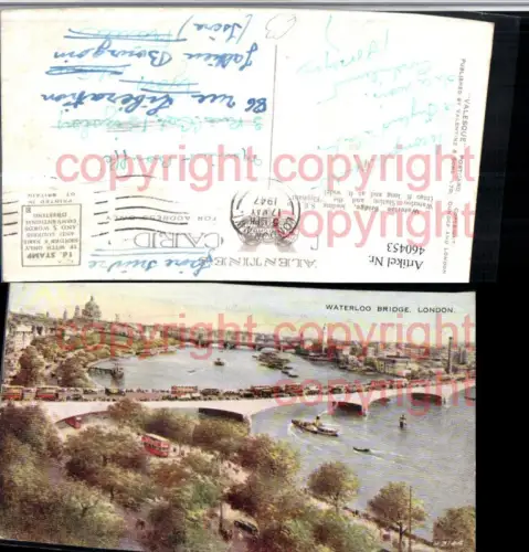 460453,England London Waterloo Bridge Brücke