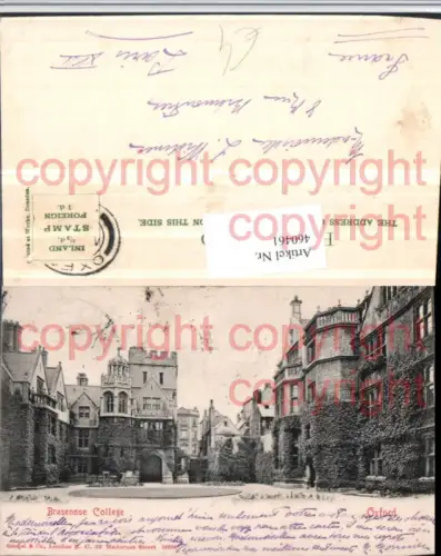 460461,England Oxford Brasenose College pub Stengel e Co 19264