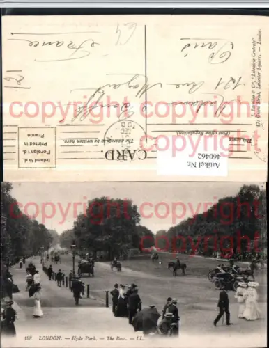 460462,England London Hyde Park Row Straßenansicht