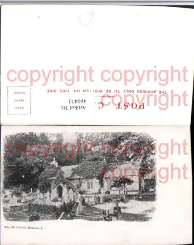 460473,England Bonchurch Old Church Kirche Friedhof