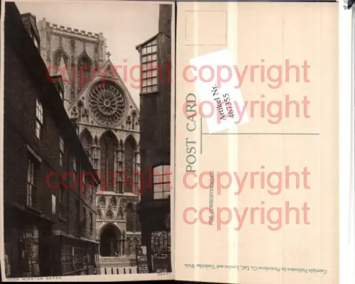 467355,England York Minster Gates Kirche