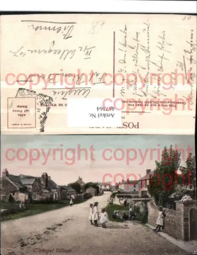 467364,England Tintagel Village Dorf Straßenansicht