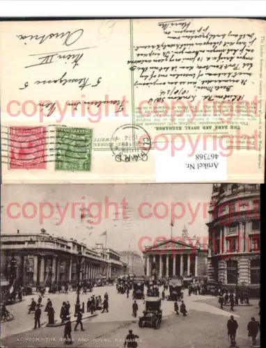 467368,England London Bank and Royal Exchange Straßenansicht