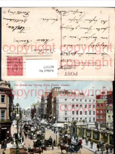 467377,England London Strand and Charing Cross Station Straßenansicht