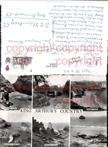 467394,England King Arthurs Country Tintagel Castle Bossiney Sands Mehrbildkarte