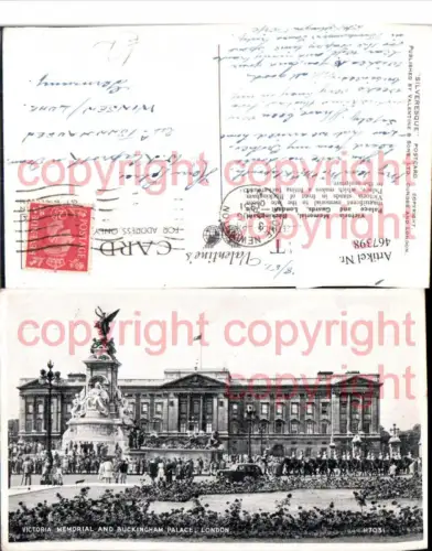 467398,England London Victoria Memorial and Buckingham Palace
