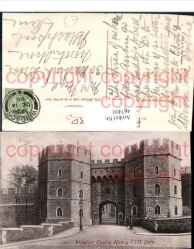 467400,England Windsor Castle Henry VIII Gate Schlosstor