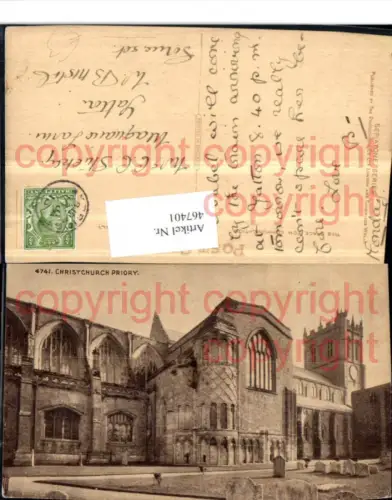 467401,England Dorset Christchurch Priory Kloster