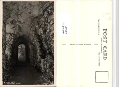 480415,England Dover Castle Burg Underground Passage
