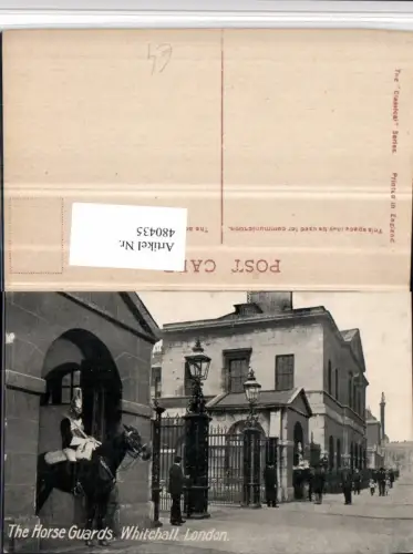 480435,England London Whitehall Horse Guards Wache Pferde