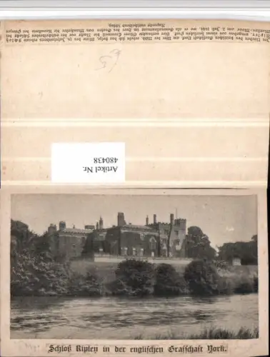 480438,England York Schloss Ripley Castle