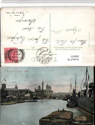 480455,England Hull Princes Dock Hafen Dampfer Boote